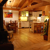 Kitchen and dining area